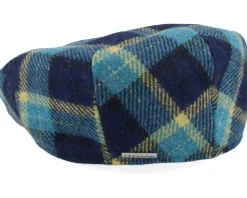 Kent Check Wool Flat Cap - Stetson