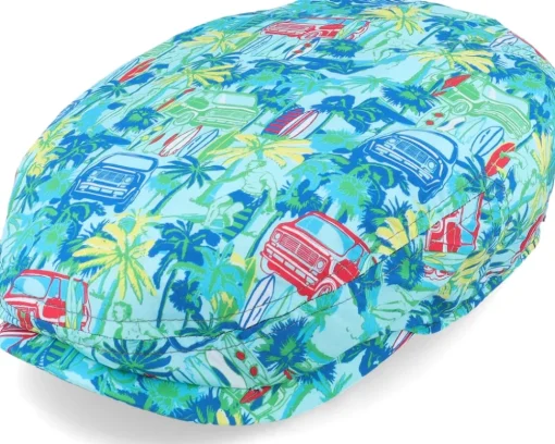 Kent Cotton Vanlife Blue Flat Cap - Stetson