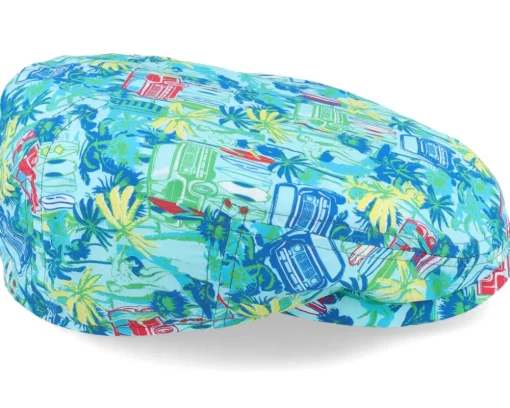 Kent Cotton Vanlife Blue Flat Cap - Stetson