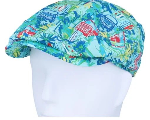 Kent Cotton Vanlife Blue Flat Cap - Stetson