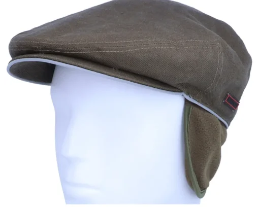 Kent Ef Outdoor Olive Earflap Flat Cap - Stetson