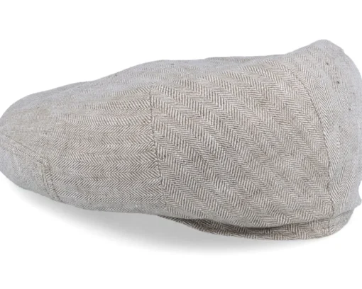 Kent Linen Natural Flat Cap - Stetson