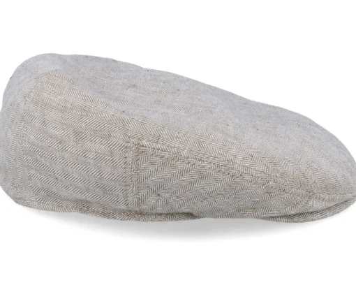 Kent Linen Natural Flat Cap - Stetson