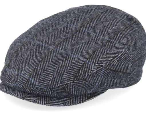 Kent Wool Charcoal Flatcap - Stetson