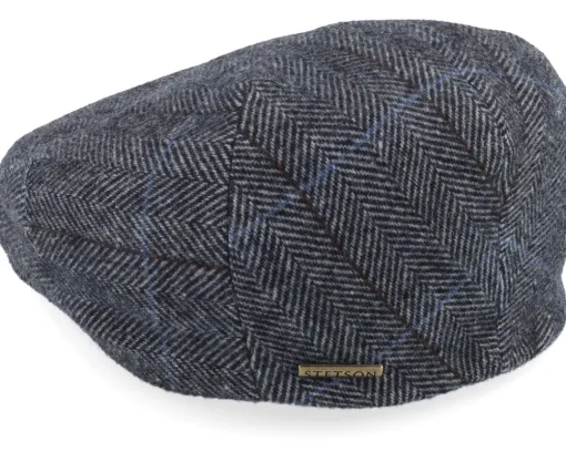 Kent Wool Charcoal Flatcap - Stetson