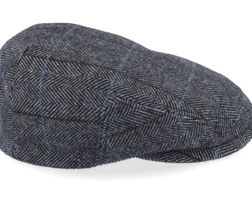 Kent Wool Charcoal Flatcap - Stetson