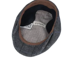 Kent Wool Charcoal Flatcap - Stetson