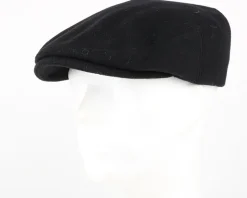 Kent Wool EF Black Flat Cap - Stetson