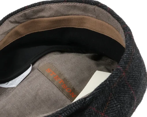 Kent Wool EF Herringbone Flat Cap - Stetson