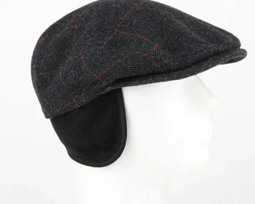Kent Wool EF Herringbone Flat Cap - Stetson