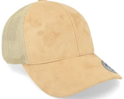 Khaki Suede Trucker - Yupoong