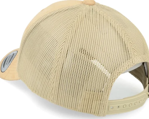 Khaki Suede Trucker - Yupoong