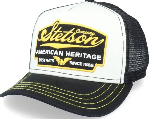 Kids American Heritage White/Maroon Trucker - Stetson