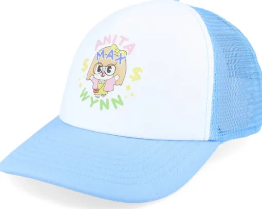 Kids Anita Max Wynn Foam Sky Blue/White Trucker - Kiddo Cap