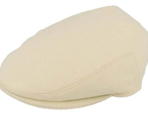 Kids Baby Cotton Beige Flat Cap - Jaxon & James