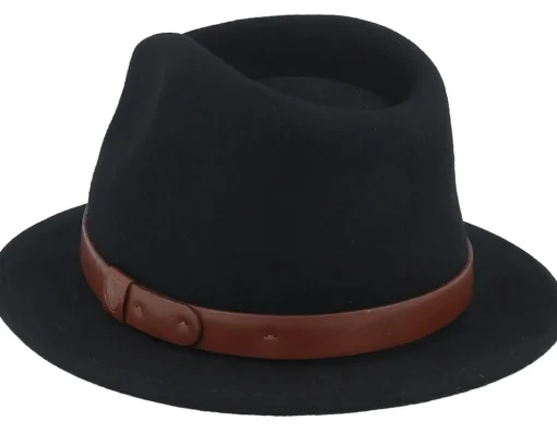 Kids Baby Messer Black Fedora - Brixton