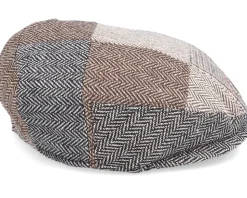 Kids Baby Patchwork Multi Flat Cap - Jaxon & James