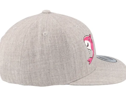 Kids Baby Shark Heather Grey Snapback - Kiddo Cap
