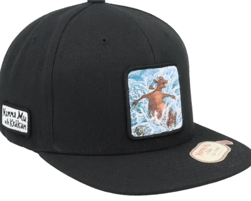 Kids Badar Black Snapback - Mamma Mu & Kråkan