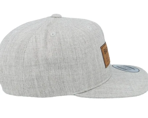 Kids Bara Bada Bastu Engraved Heather Grey Snapback - Kiddo Cap