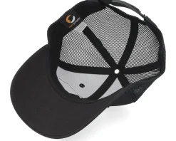 Kids Big Tractor Grey Patch Black Trucker - Kiddo Cap