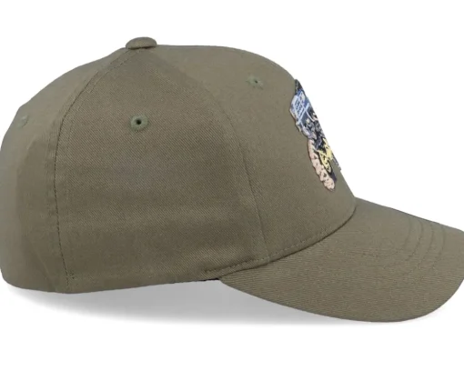 Kids Big Wheels Monster Truck Olive Flexfit - Kiddo Cap