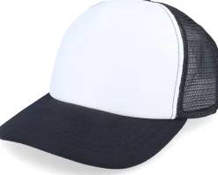 Kids Black/White Vintage Foam Trucker - Beechfield