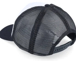 Kids Black/White Vintage Foam Trucker - Beechfield