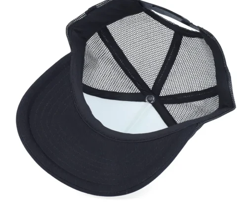 Kids Black/White Vintage Foam Trucker - Beechfield
