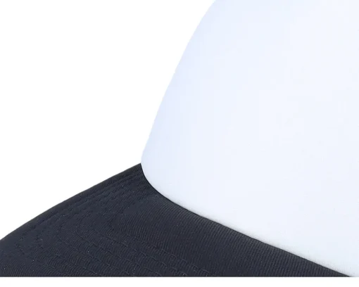Kids Black/White Vintage Foam Trucker - Beechfield
