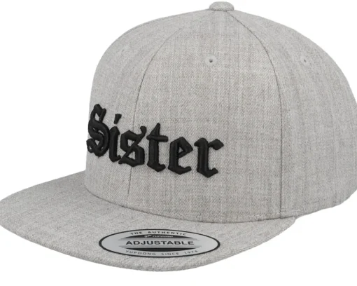 Kids Boss Old English 3d Heather Grey Snapback - Kiddo Cap