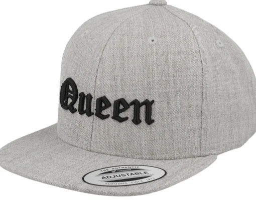 Kids Boss Old English 3d Heather Grey Snapback - Kiddo Cap