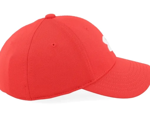 Kids Boy's Blitzing Red/White Flexfit - Under Armour