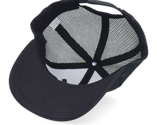 Kids Brachiosaurus Skeleton Patch Black Trucker - Kiddo Cap