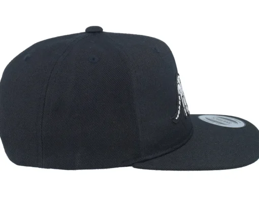 Kids Brachiosaurus Skeleton Patch Black Snapback - Kiddo Cap