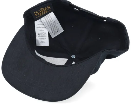 Kids Brachiosaurus Skeleton Patch Black Snapback - Kiddo Cap