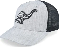 Kids Brachiosaurus Skeleton Patch Brown/Black - Kiddo Cap