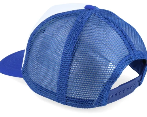 Kids Bright Royal/White Vintage Foam Trucker - Beechfield