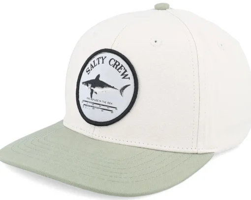 Kids Bruce Boys 6 Panel Wax/Fern Snapback - Salty Crew