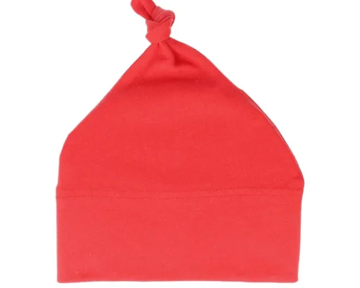 Kids Bubble Gum Pink Baby One-knot Beanie - Babybugz