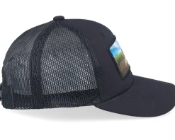 Kids Bulldozer Patch Black Trucker - Kiddo Cap
