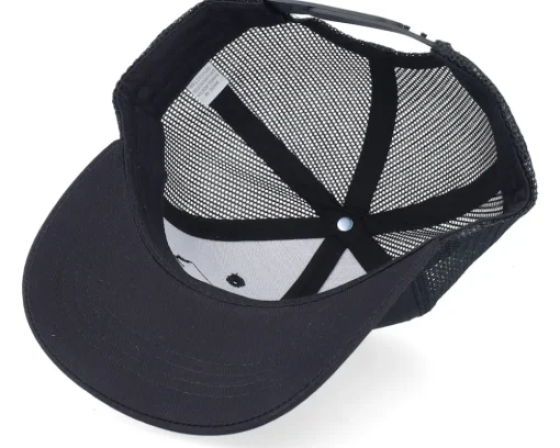 Kids Bulldozer Patch Black Trucker - Kiddo Cap