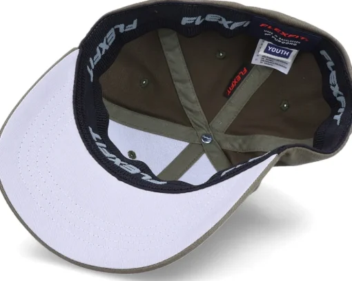 Kids Bulldozer Truck Olive Flexfit - Kiddo Cap