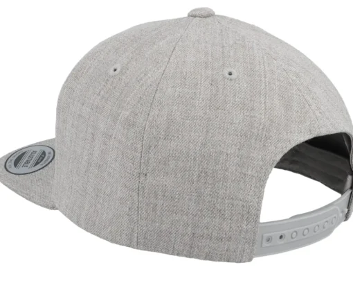 Kids Champ Old English 3d Heather Grey Snapback - Kiddo Cap