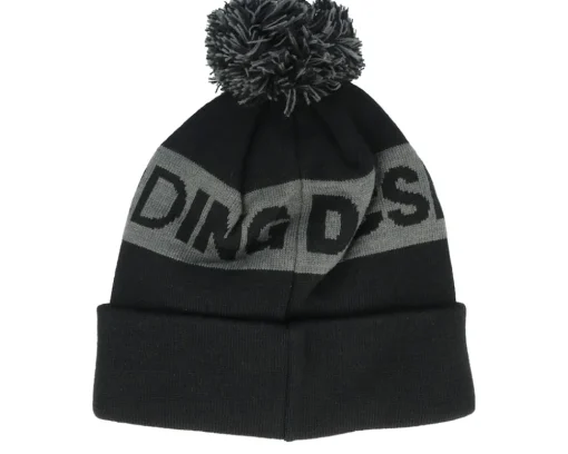 Kids Chester Beanie Black Pom - DC