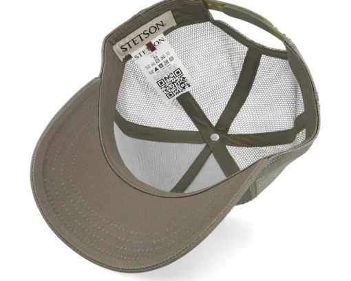 Kids Cotton Olive A-Frame Trucker - Stetson