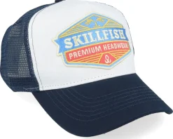 Kids Crimsonwave Logo French Navy/White Trucker - Skillfish