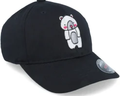 Kids Cute Bear Black Flexfit - Kiddo Cap
