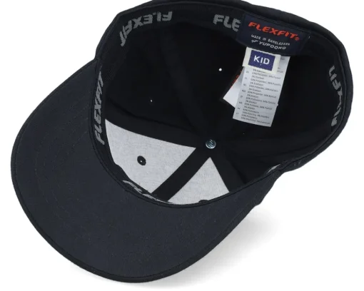 Kids Cute Bear Black Flexfit - Kiddo Cap