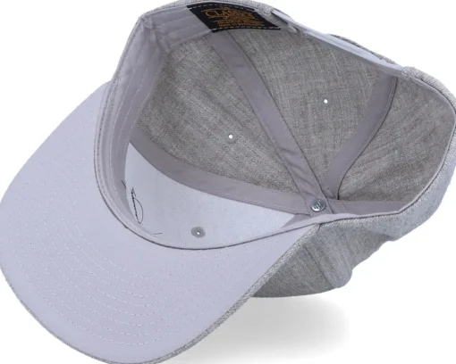 Kids Cute Eyes Heather Grey Snapback - Kiddo Cap